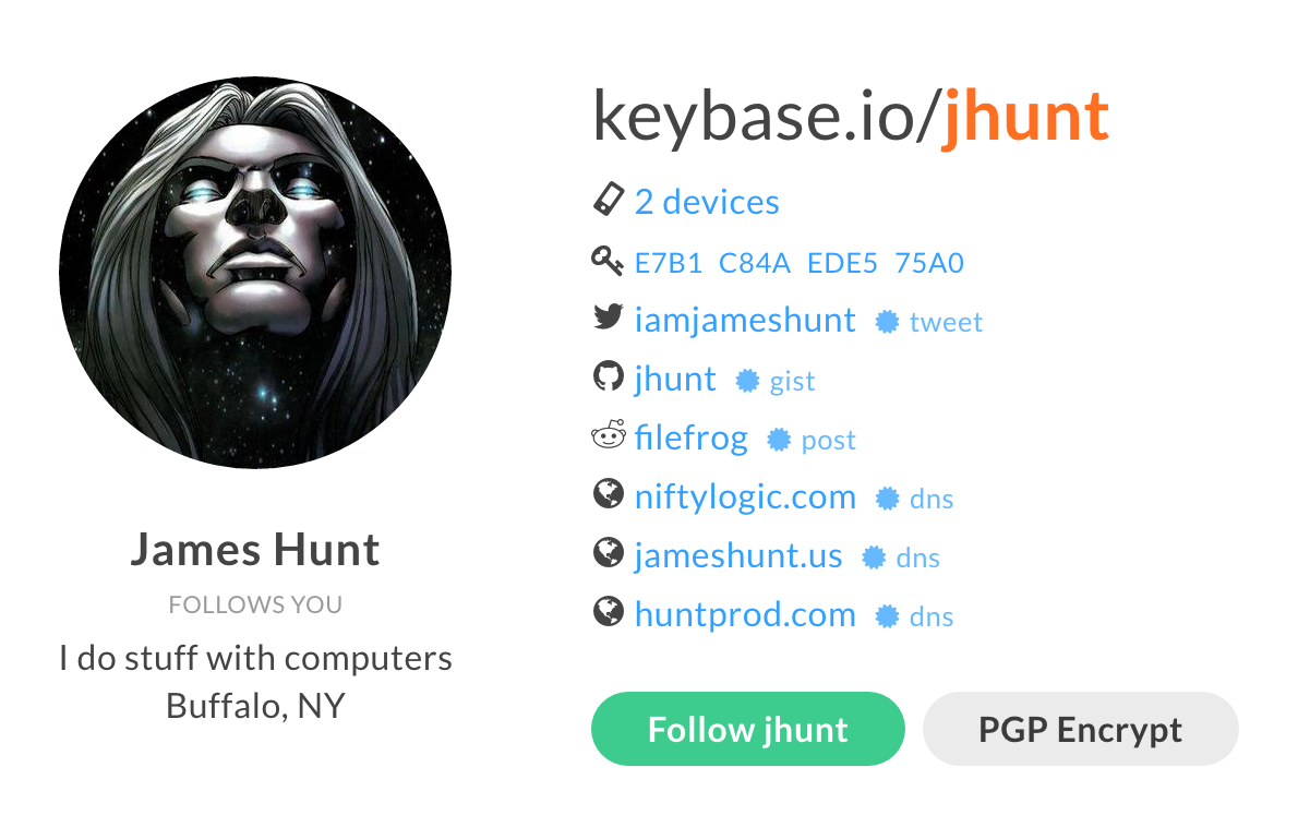 jhunt keybase profile