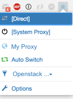 SwitchyOmega in browser